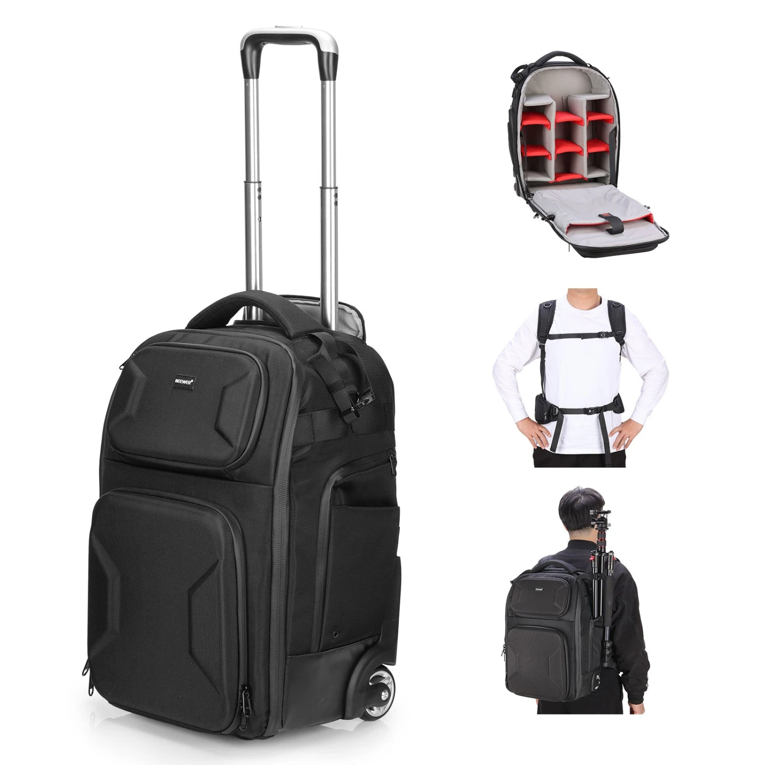 NEEWER PB027 Carry On Camera Roller Bag 1 NEEWER PB027 Carry On Camera Roller Bag