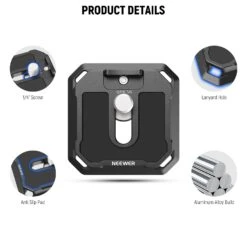 NEEWER QPR-5B 2 Pack 38mm Square Quick Release Plate 11 NEEWER QPR-5B 2 Pack 38mm Square Quick Release Plate -Photography Equipment 05 4cd8aa40 6014 435a b4be 49cbe4e633e4
