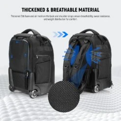 NEEWER PB027 Carry On Camera Roller Bag 12 NEEWER PB027 Carry On Camera Roller Bag -Photography Equipment 05 5fee5463 cbdd 455c 9979 c9d42a786b83