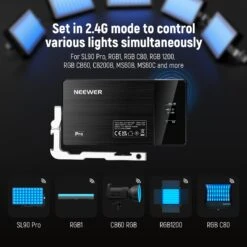 NEEWER SL90 RGB Video Light With App & 2.4G Control 23 NEEWER SL90 RGB Video Light With App & 2.4G Control -Photography Equipment 06 38ca97cc 61f5 4ad5 81ee 70c2a22b6efc