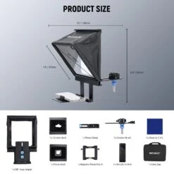 NEEWER X9M 9" Aluminum Alloy Teleprompter -Photography Equipment 09 fa9c22e1 9098 4ac6 acd1 ae72226941c4