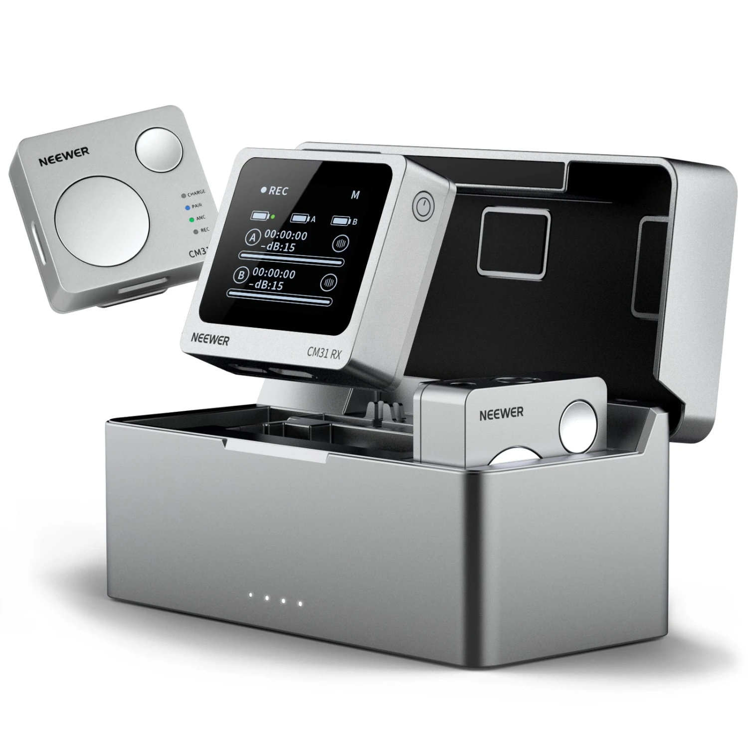 NEEWER CM31 Wireless Lavalier Microphone System For Phone/Camera 1 NEEWER CM31 Wireless Lavalier Microphone System For Phone/Camera