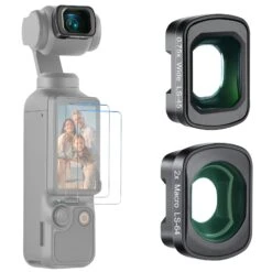 NEEWER FL-B34 0.75X Wide Angle & 2X Macro Lens Set For DJI Osmo Pocket 3