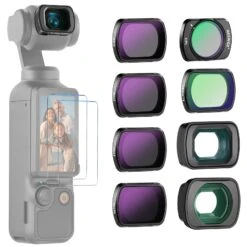 NEEWER FL-B17 ND Filter Set With 0.75X Wide Angle & 2X Macro Lens For DJI Osmo Pocket 3