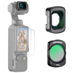 NEEWER FL-B29 2 Pack Filter Set With CPL Filter/0.75X Wide Angle For DJI Osmo Pocket 3