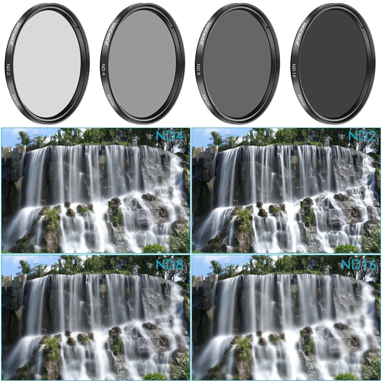 NEEWER 4 Pack ND Filter Kit 6 NEEWER 4 Pack ND Filter Kit - Image 6