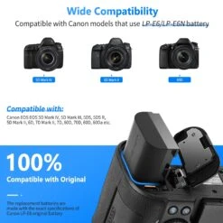 NEEWER 2-Pack LP-E6/E6N Rechargeable Battery Charger Set For Canon -Photography Equipment 10090503 2