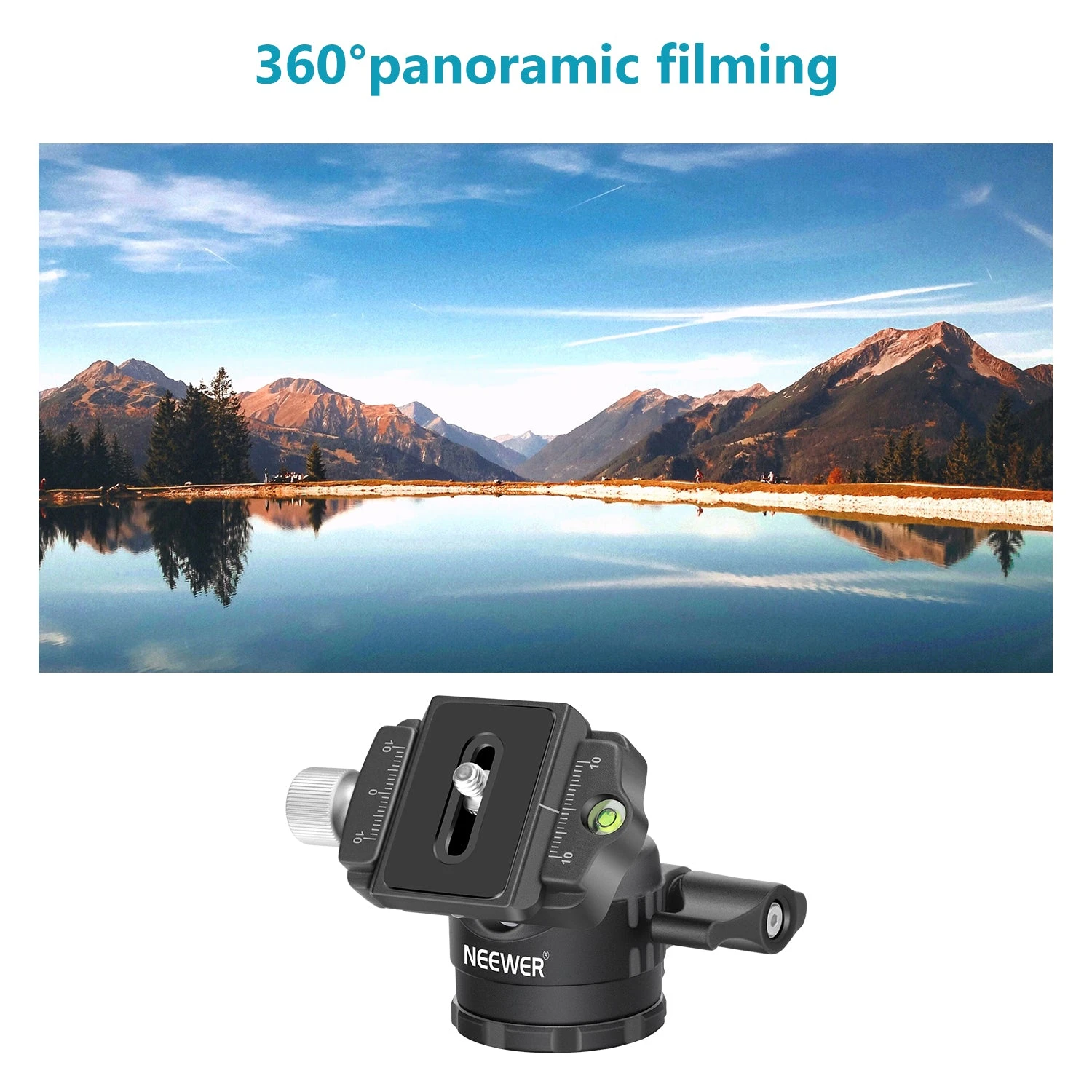 NEEWER LO28 28MM Low Profile Tripod Ball Head 5 NEEWER LO28 28MM Low Profile Tripod Ball Head - Image 5