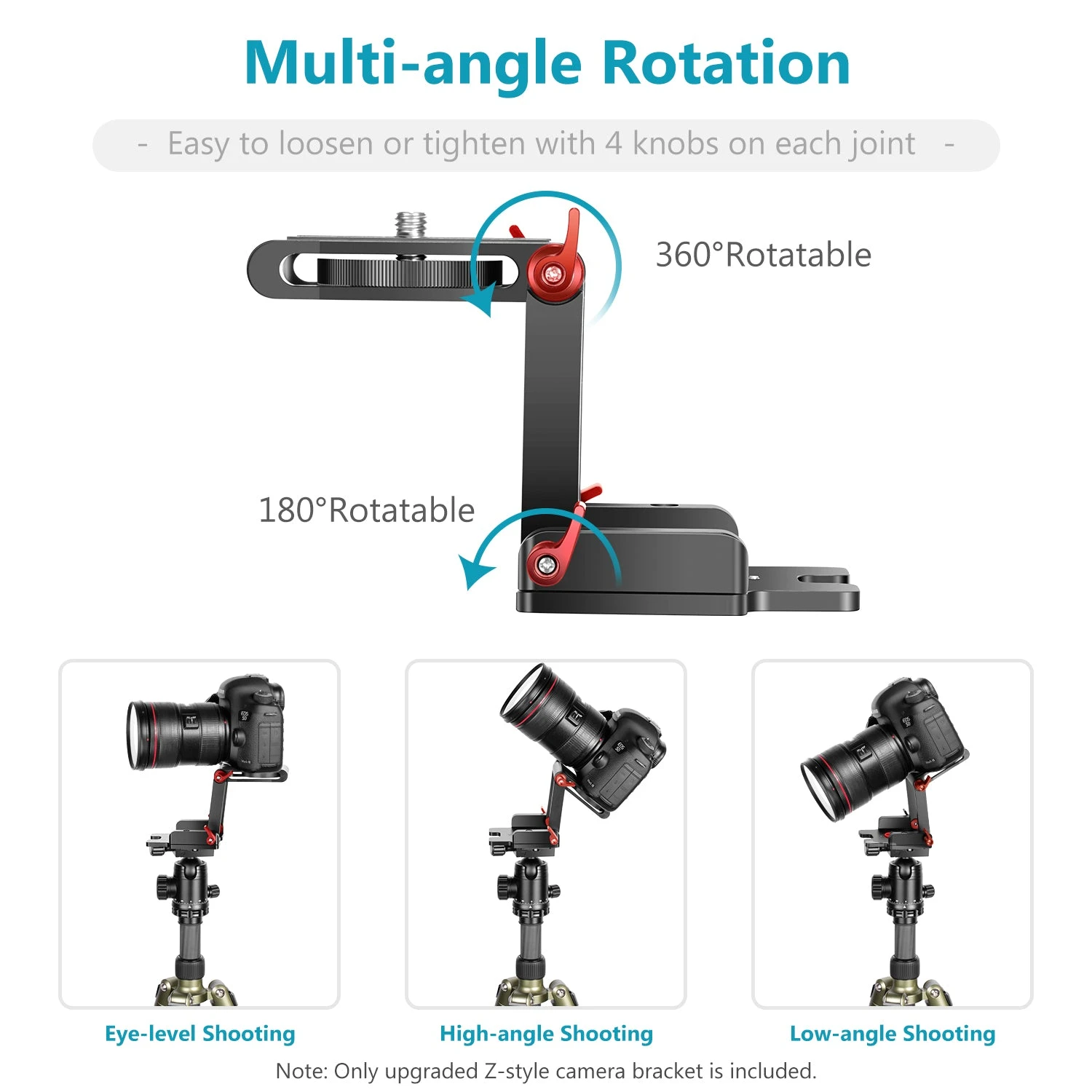 NEEWER Upgraded Z-Flex Tilt Tripod Head 6 NEEWER Upgraded Z-Flex Tilt Tripod Head - Image 6