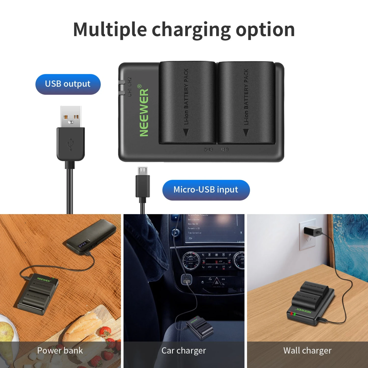 NEEWER LP-E6NH R6 II Replacement Li-Ion Battery Set For Canon 5 NEEWER LP-E6NH R6 II Replacement Li-Ion Battery Set For Canon - Image 5