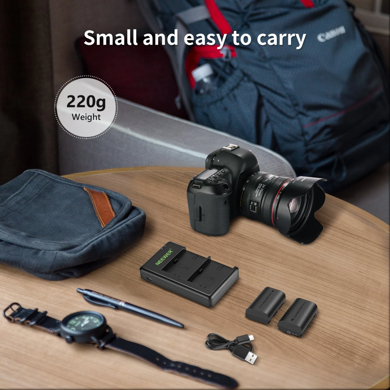 NEEWER LP-E6NH R6 II Replacement Li-Ion Battery Set For Canon 8 NEEWER LP-E6NH R6 II Replacement Li-Ion Battery Set For Canon - Image 8