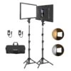 NEEWER 2 Pack NL-192AI Bi-Color LED Panel Light Kit