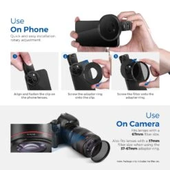 NEEWER Clip On Filters Kit For Phone & Camera 25 NEEWER Clip On Filters Kit For Phone & Camera -Photography Equipment 10100594 4