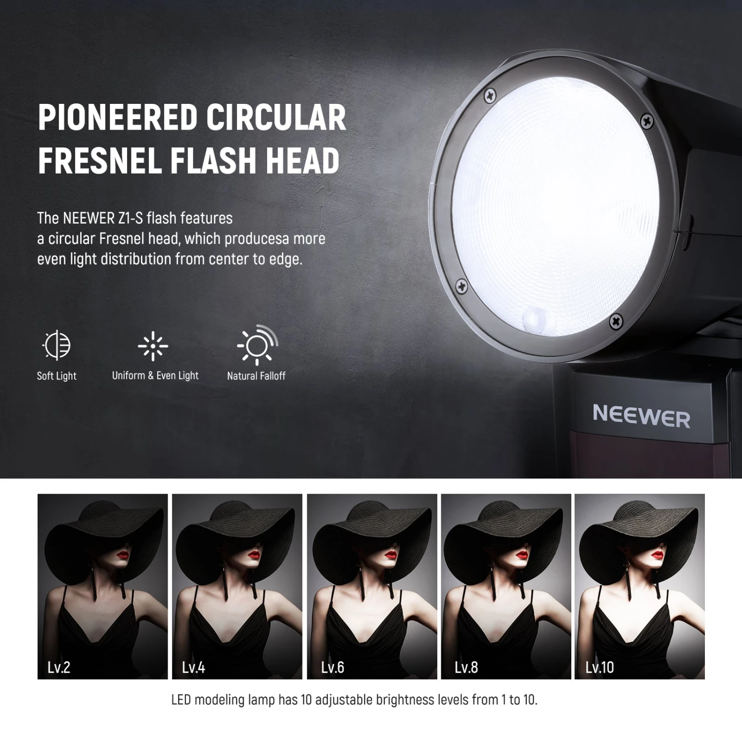 NEEWER Z1-S TTL Round Head Flash Speedlite For Sony 3 NEEWER Z1-S TTL Round Head Flash Speedlite For Sony - Image 3