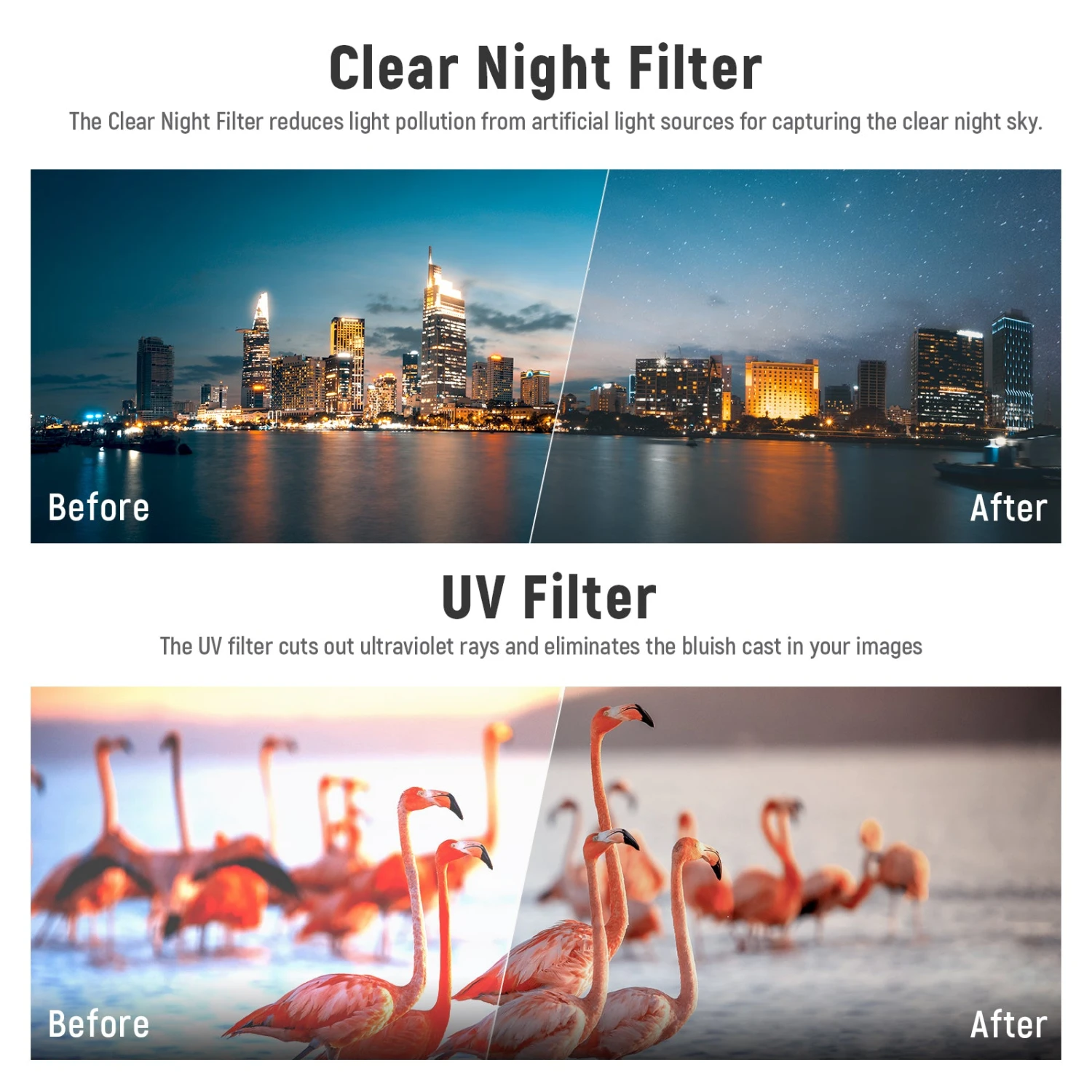 NEEWER FL-2S3 4-Pack Camera Lens Filter Kit For DJI Mavic Air 2S 5 NEEWER FL-2S3 4-Pack Camera Lens Filter Kit For DJI Mavic Air 2S - Image 5