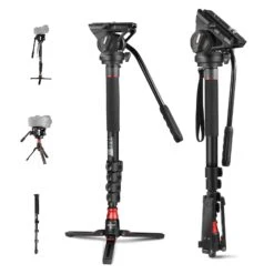 NEEWER GM76 70.5" Professional Camera Monopod With Fluid Head