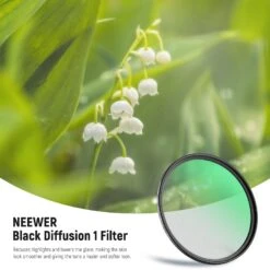 NEEWER Black Diffusion 1/1 Cinematic Effect Filter -Photography Equipment 10101069 1