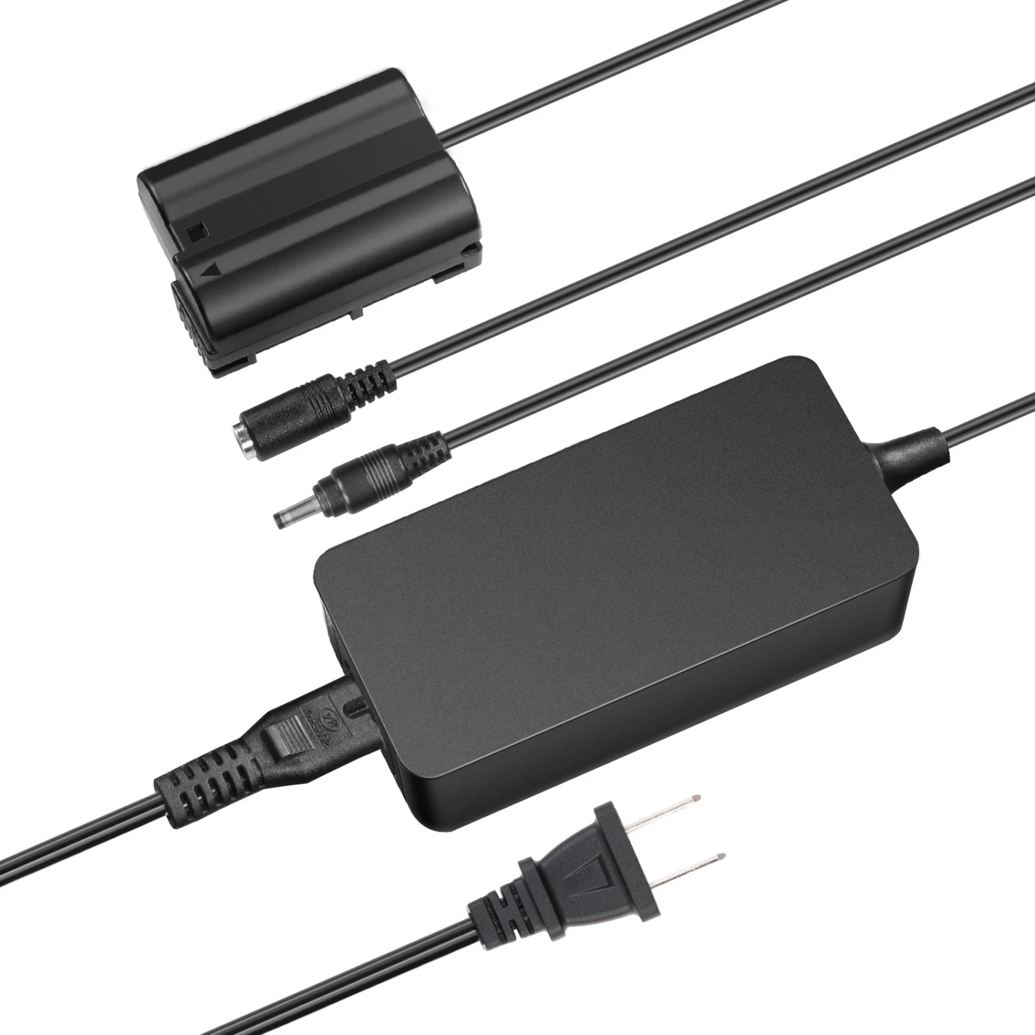 NEEWER EP-5B/EN-EL15 Nikon Replacement Dummy Battery Charger Set 1 NEEWER EP-5B/EN-EL15 Nikon Replacement Dummy Battery Charger Set