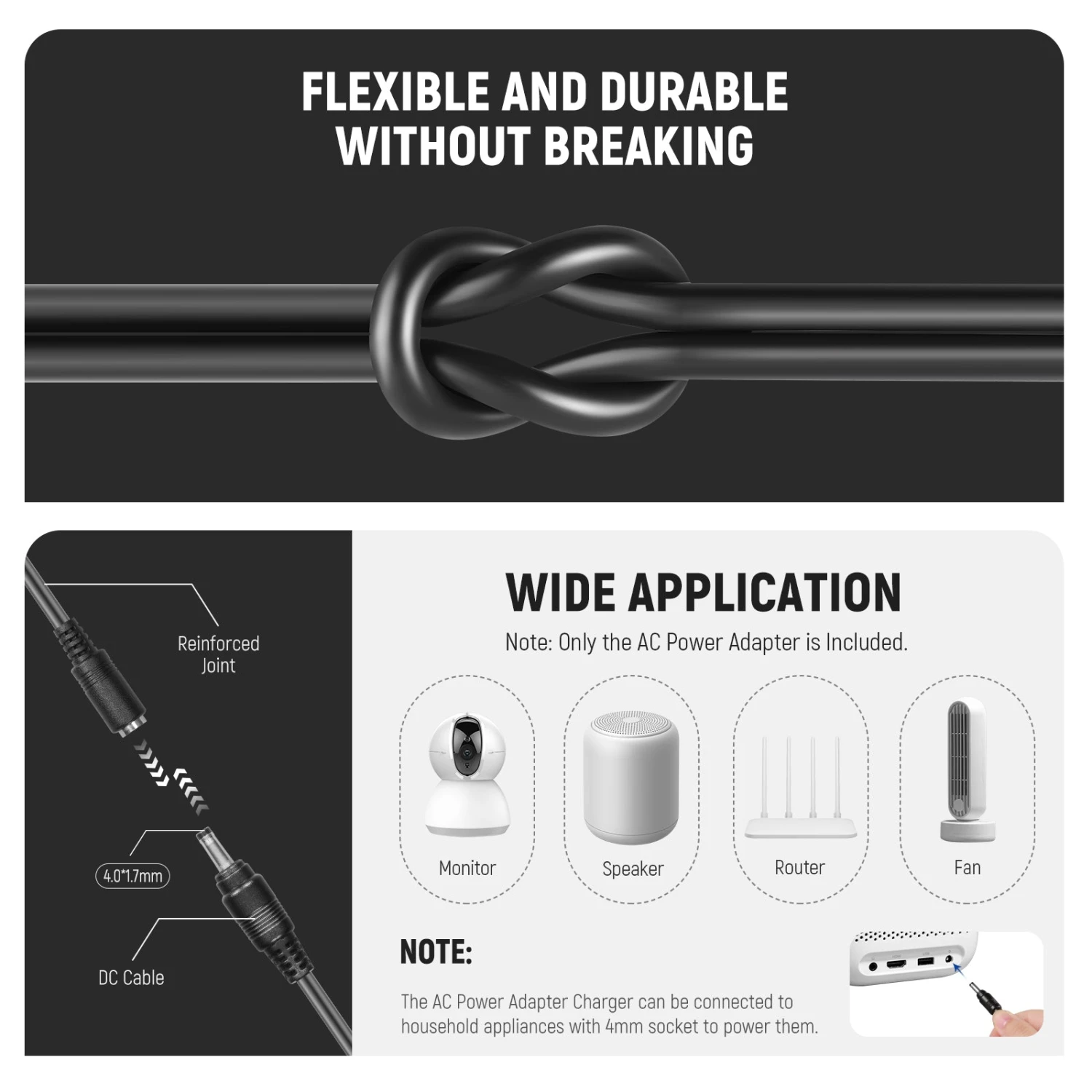 NEEWER EP-5B/EN-EL15 Nikon Replacement Dummy Battery Charger Set 6 NEEWER EP-5B/EN-EL15 Nikon Replacement Dummy Battery Charger Set - Image 6