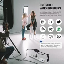 NEEWER EP-5B/EN-EL15 Nikon Replacement Dummy Battery Charger Set 13 NEEWER EP-5B/EN-EL15 Nikon Replacement Dummy Battery Charger Set -Photography Equipment 10101136 5