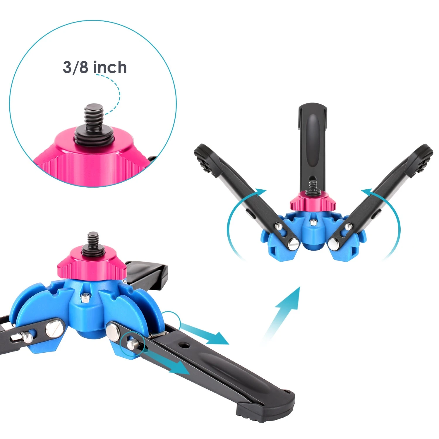 NEEWER T222 Extendable Camera Monopod Stand Base 6 NEEWER T222 Extendable Camera Monopod Stand Base - Image 6