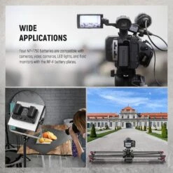 NEEWER 4 Pack NP-F750 Sony Replacement Batteries 15 NEEWER 4 Pack NP-F750 Sony Replacement Batteries -Photography Equipment 10101326 5