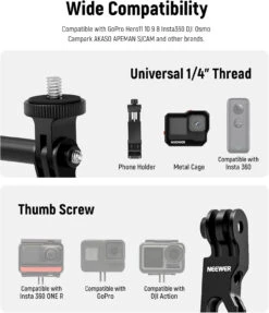 NEEWER Aluminum Alloy Extension Arm (11.8”/6.5”/3.3”) Set -Photography Equipment 10101350 2 04f2cd02 f6ca 4309 a0a6 9dafe8d1be3d