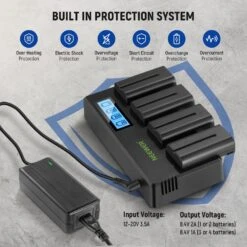 NEEWER 4 Pack NP-F550 2600mAh Sony Replacement Batteries -Photography Equipment 10101415 2