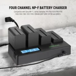 NEEWER 4 Pack NP-F550 2600mAh Sony Replacement Batteries -Photography Equipment 10101415 8