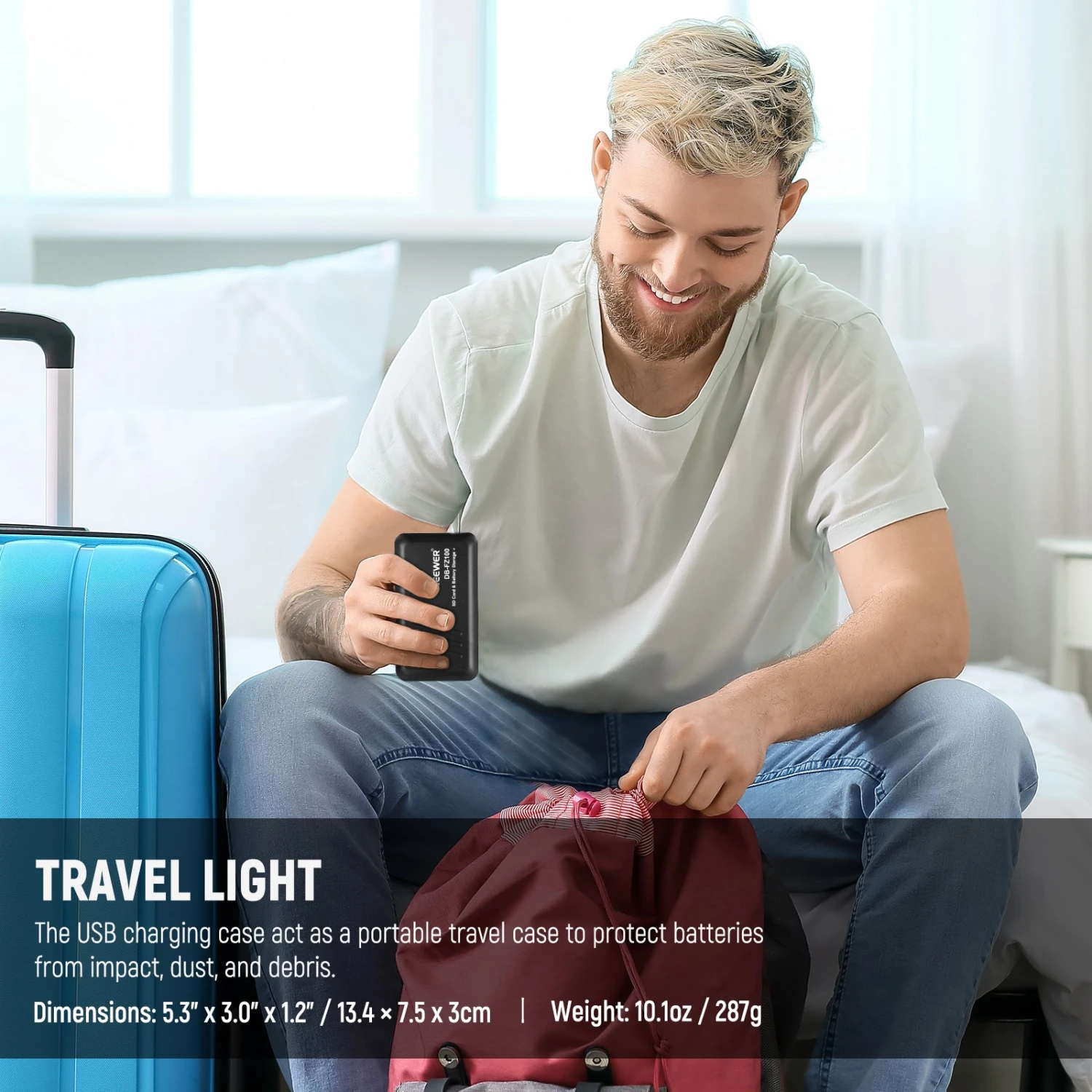 NEEWER NP-FZ100 Sony Replacement Battery Charger Set 7 NEEWER NP-FZ100 Sony Replacement Battery Charger Set - Image 7