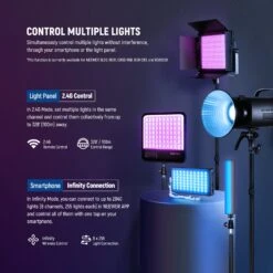 NEEWER RGB1200 60W APP Control RGB LED Video Light 14 NEEWER RGB1200 60W APP Control RGB LED Video Light -Photography Equipment 10101524 5