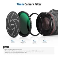 NEEWER 77mm Magnetic Variable ND Filter ND2-ND32(1-5 Stops) With Adapter Ring 16 NEEWER 77mm Magnetic Variable ND Filter ND2-ND32(1-5 Stops) With Adapter Ring -Photography Equipment 10101575 7