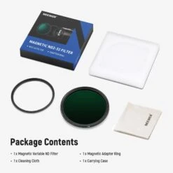 NEEWER 77mm Magnetic Variable ND Filter ND2-ND32(1-5 Stops) With Adapter Ring 17 NEEWER 77mm Magnetic Variable ND Filter ND2-ND32(1-5 Stops) With Adapter Ring -Photography Equipment 10101575 8