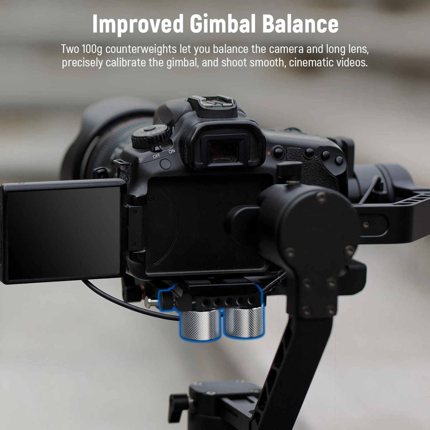 NEEWER GA001 Gimbal Counterweights And Clamp Kit For DJI 2 NEEWER GA001 Gimbal Counterweights And Clamp Kit For DJI - Image 2