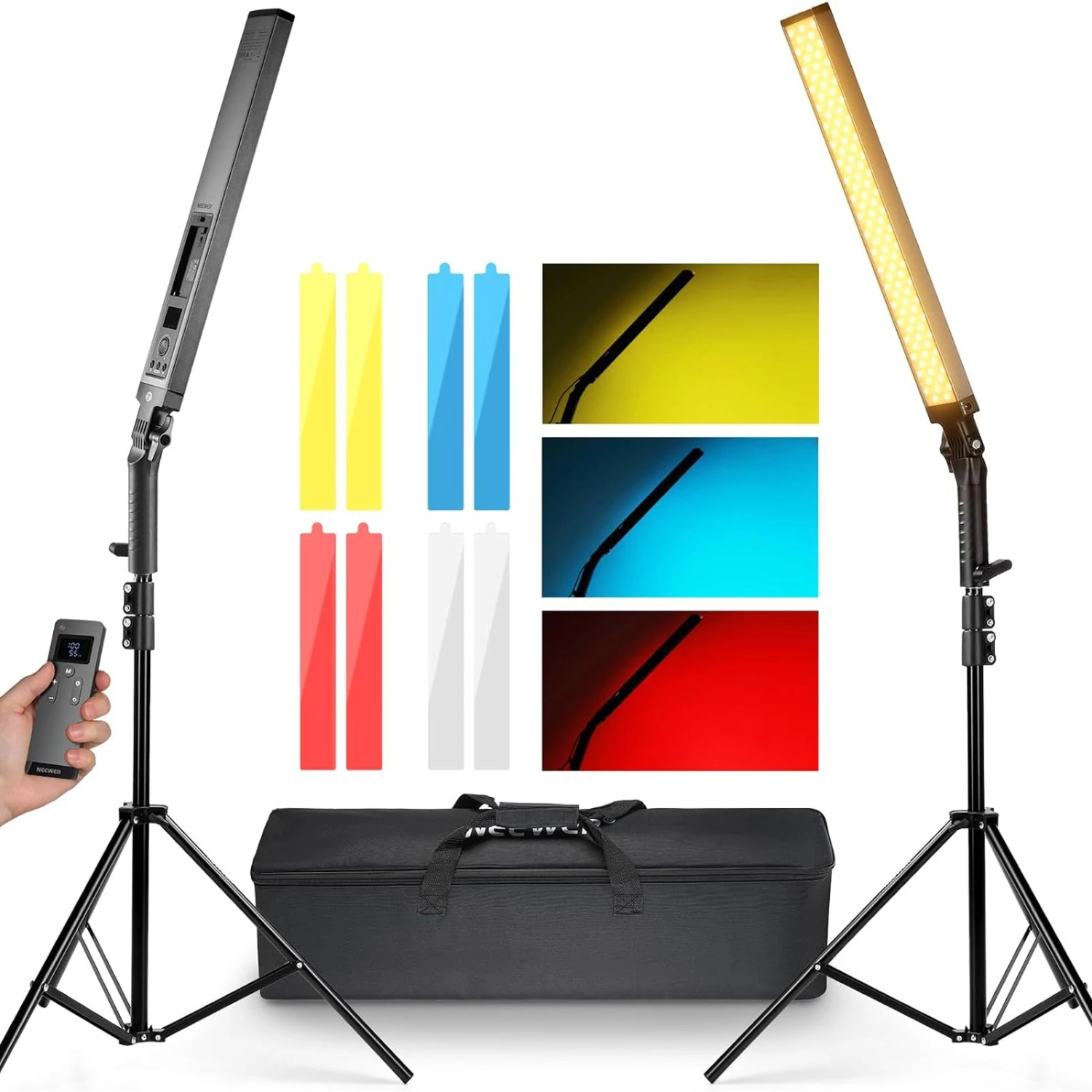 NEEWER BH20B Upgraded 21W LED Video Light Stick Kit 1 NEEWER BH20B Upgraded 21W LED Video Light Stick Kit