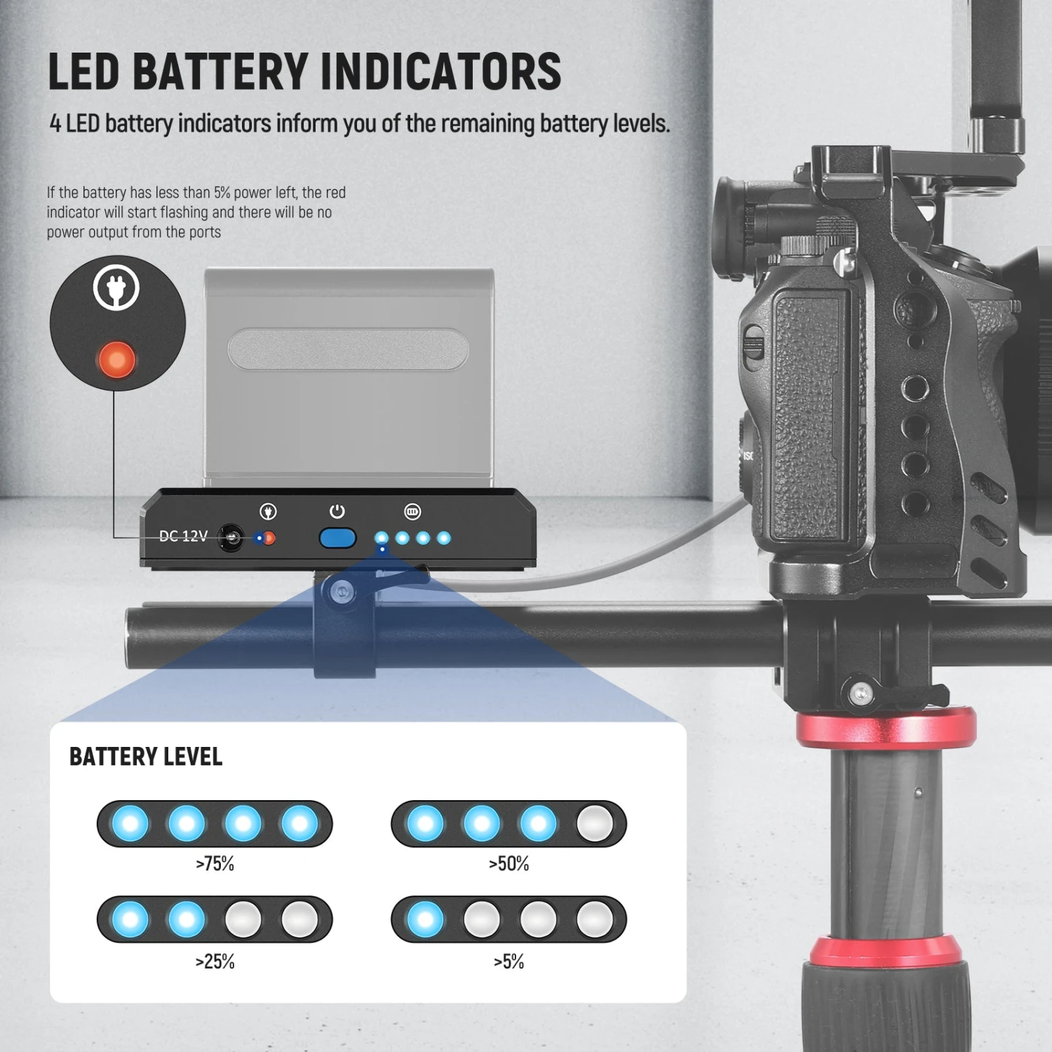 NEEWER PS004E Sony NP-F Battery Adapter Plate 5 NEEWER PS004E Sony NP-F Battery Adapter Plate - Image 5