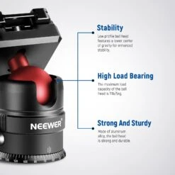 NEEWER GM28 Panoramic Ball Head -Photography Equipment 10101622 5