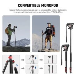 NEEWER TP72A 72" Fluid Head Video Tripod Monopod 12 NEEWER TP72A 72" Fluid Head Video Tripod Monopod -Photography Equipment 10101627 4