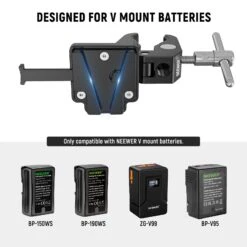 NEEWER PS006 Mini V Mount Battery Plate With Super Crab Clamp 15 NEEWER PS006 Mini V Mount Battery Plate With Super Crab Clamp -Photography Equipment 10101654 2