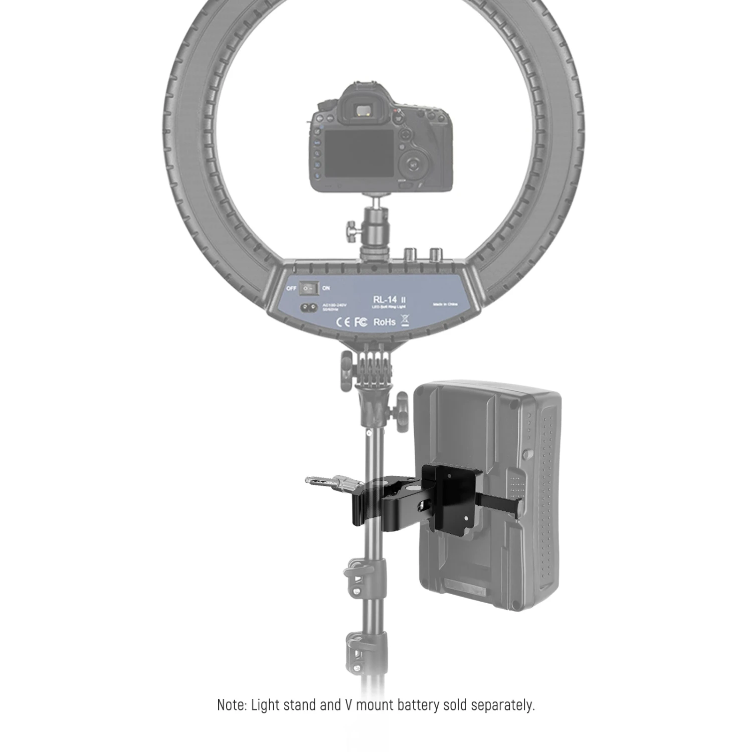 NEEWER PS006 Mini V Mount Battery Plate With Super Crab Clamp 6 NEEWER PS006 Mini V Mount Battery Plate With Super Crab Clamp - Image 6
