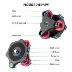 NEEWER LP64 Tripod Head Leveling Base Camera Leveler -Photography Equipment 10101761 5