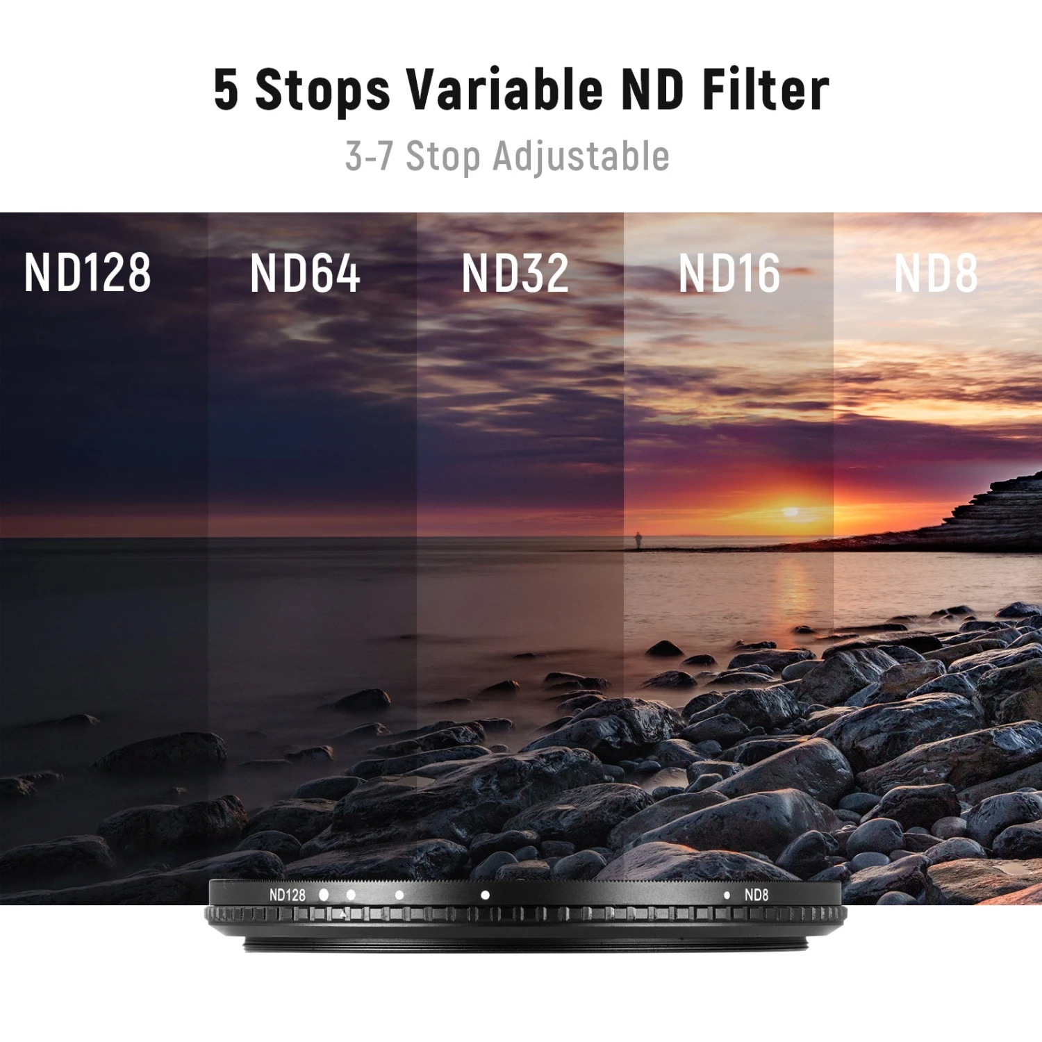 NEEWER HD Variable ND Filter ND8-ND128 3 NEEWER HD Variable ND Filter ND8-ND128 - Image 3