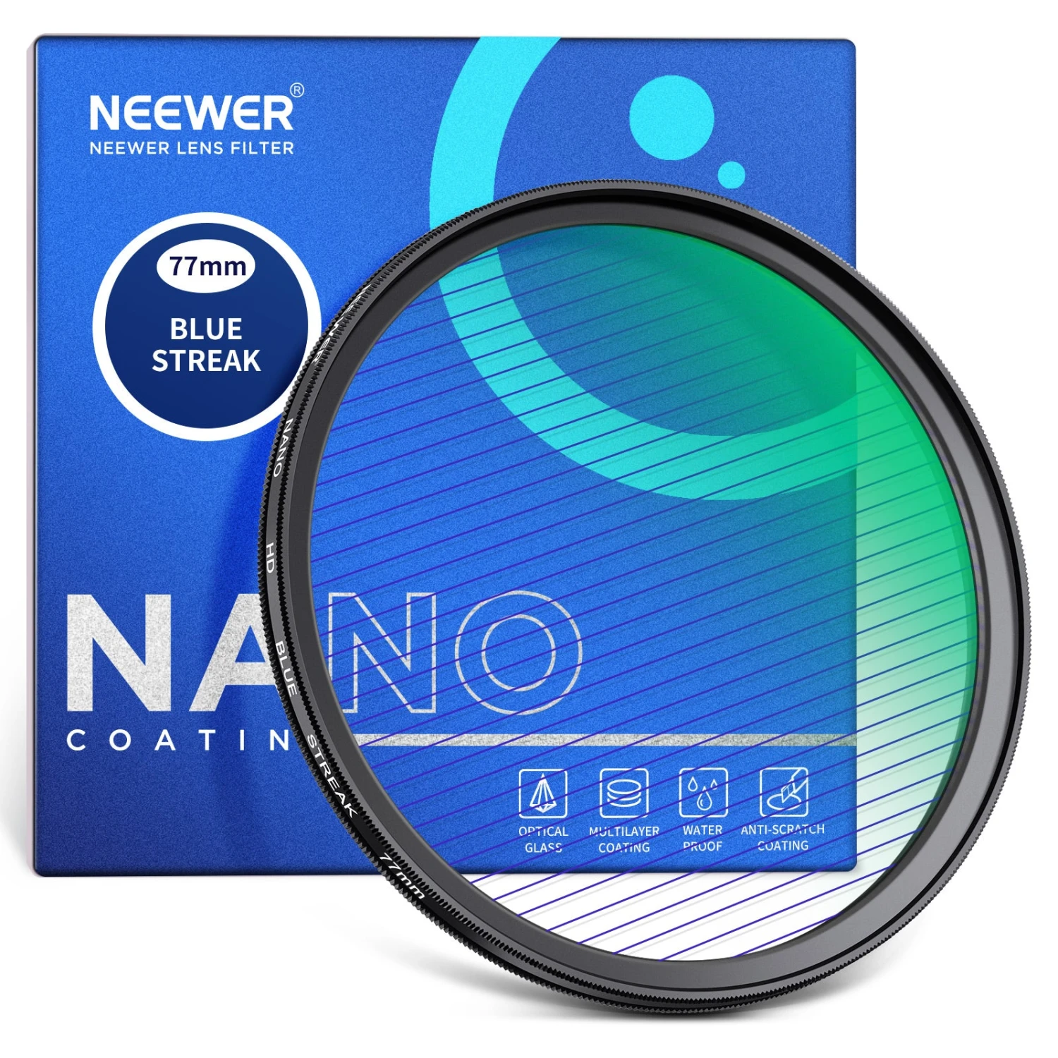 NEEWER HD Blue Streak Filter 1 NEEWER HD Blue Streak Filter