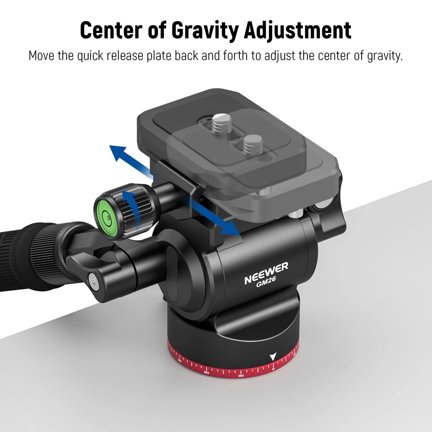 NEEWER GM26 Video Tripod Head Upgraded Horizontal Switch 6 NEEWER GM26 Video Tripod Head Upgraded Horizontal Switch - Image 6