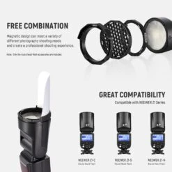 NEEWER Round Head Flash Accessories Kit For Z1/Z2 Speedlite 14 NEEWER Round Head Flash Accessories Kit For Z1/Z2 Speedlite -Photography Equipment 10101840 6