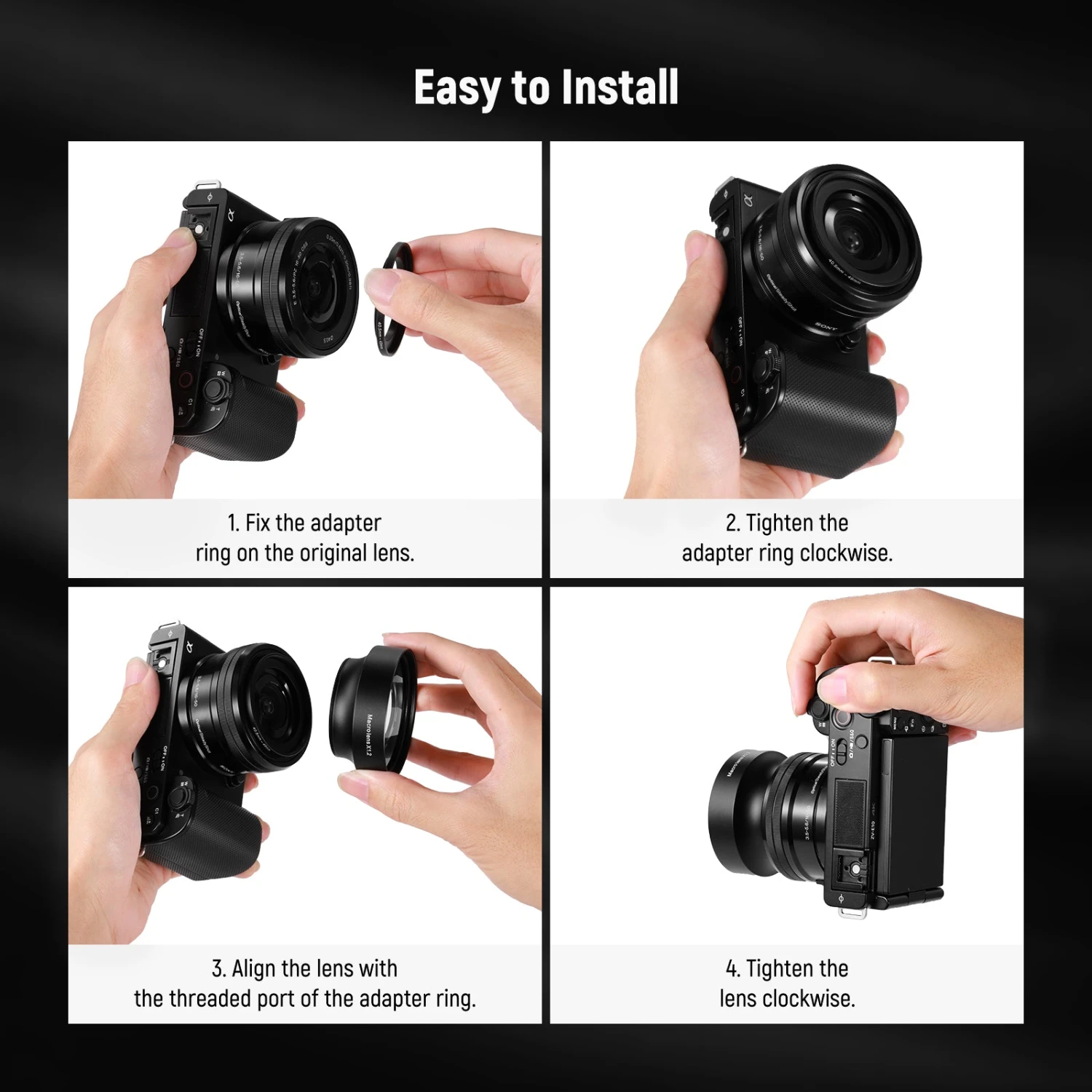 NEEWER LS-27 22mm Macro Lens With Adapter Ring For Sony 8 NEEWER LS-27 22mm Macro Lens With Adapter Ring For Sony - Image 8