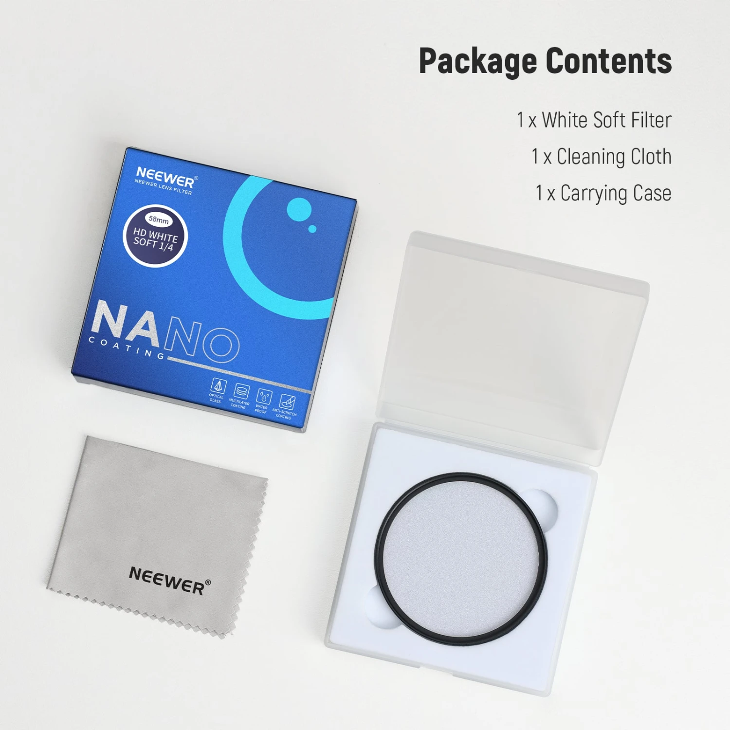 NEEWER Soft White Diffusion 1/4 Filter 9 NEEWER Soft White Diffusion 1/4 Filter - Image 9