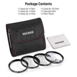 NEEWER Macro Close Up Lens Filter Kit (+1,2,4,10) -Photography Equipment 10102106 7