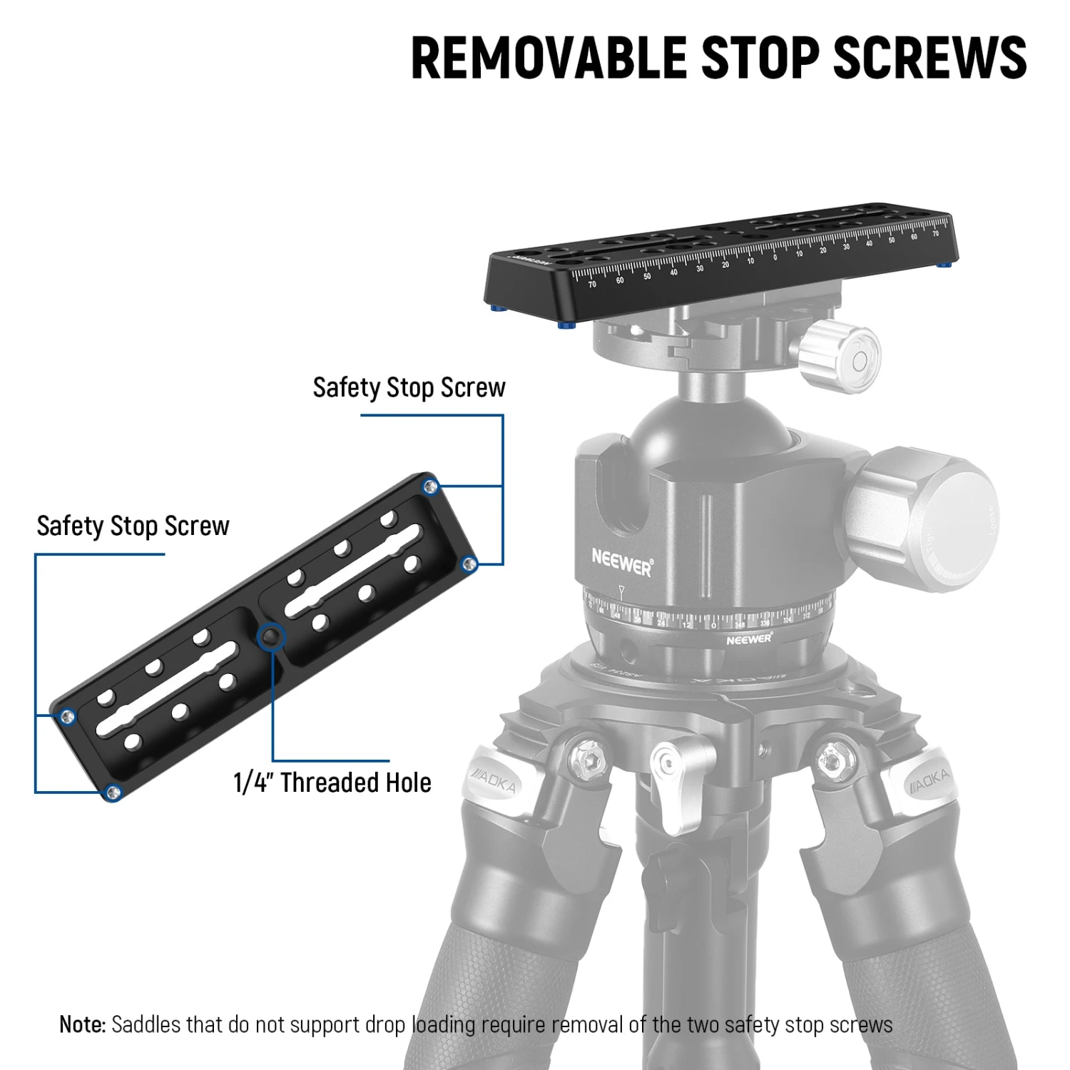 NEEWER Rail Bar Vixen Style Dovetail Plate For Telescope 7 NEEWER Rail Bar Vixen Style Dovetail Plate For Telescope - Image 7