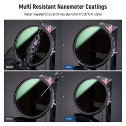 NEEWER 2 In 1 Black Diffusion 1/4 Effect With ND2-ND32 Variable ND Filter -Photography Equipment 10102189 8